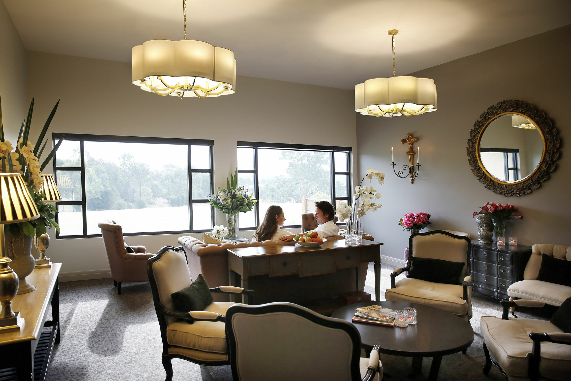 Chateau Elan At The Vintage Pokolbin Exterior foto The interior of the clubhouse at the 2009 Women's British Open